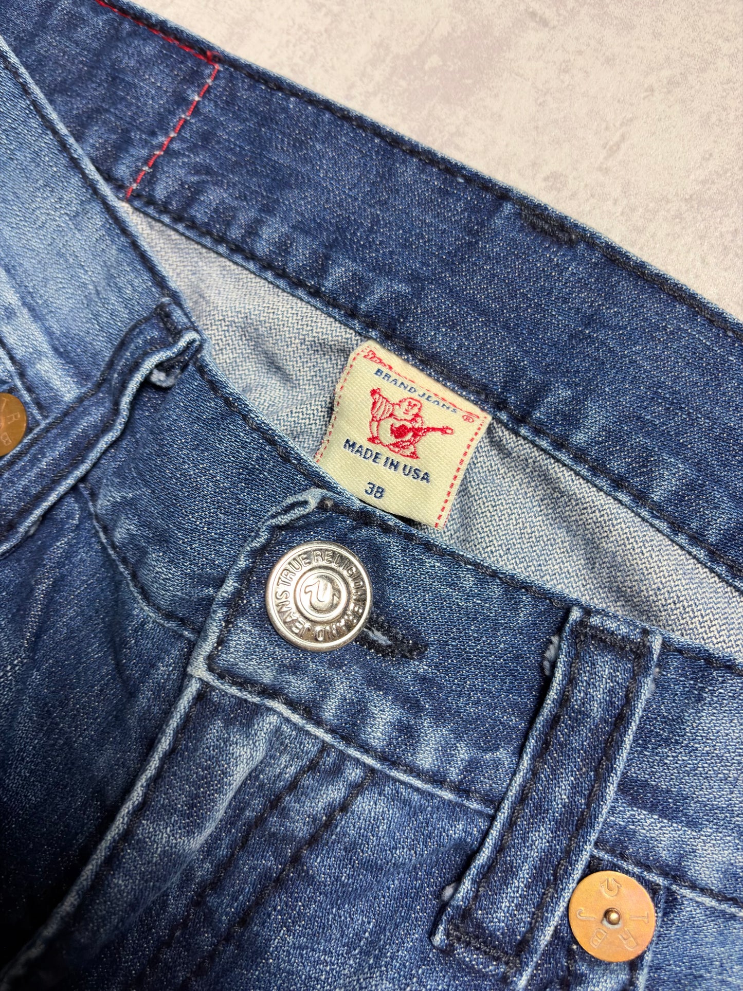 True Religion Rainbow Billy Straight Bootcut Denim Jeans (L)