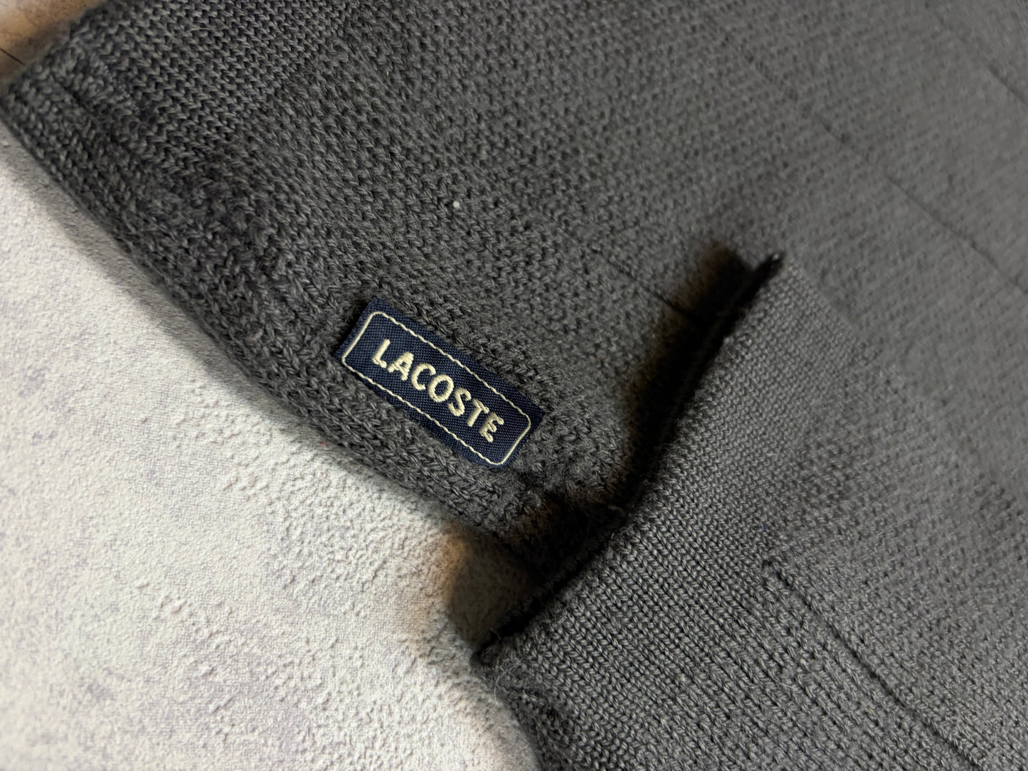 Vintage 2000s Lacoste Sweater with Stripe (S)