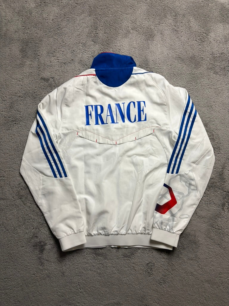 Vintage 2000s Adidas Trackjacket with Backprint France Edition (M)