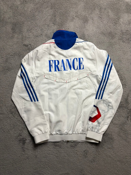 Vintage 2000s Adidas Trackjacket with Backprint France Edition (M)