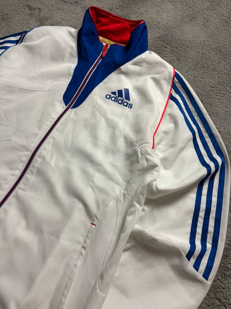 Vintage 2000s Adidas Trackjacket with Backprint France Edition (M)