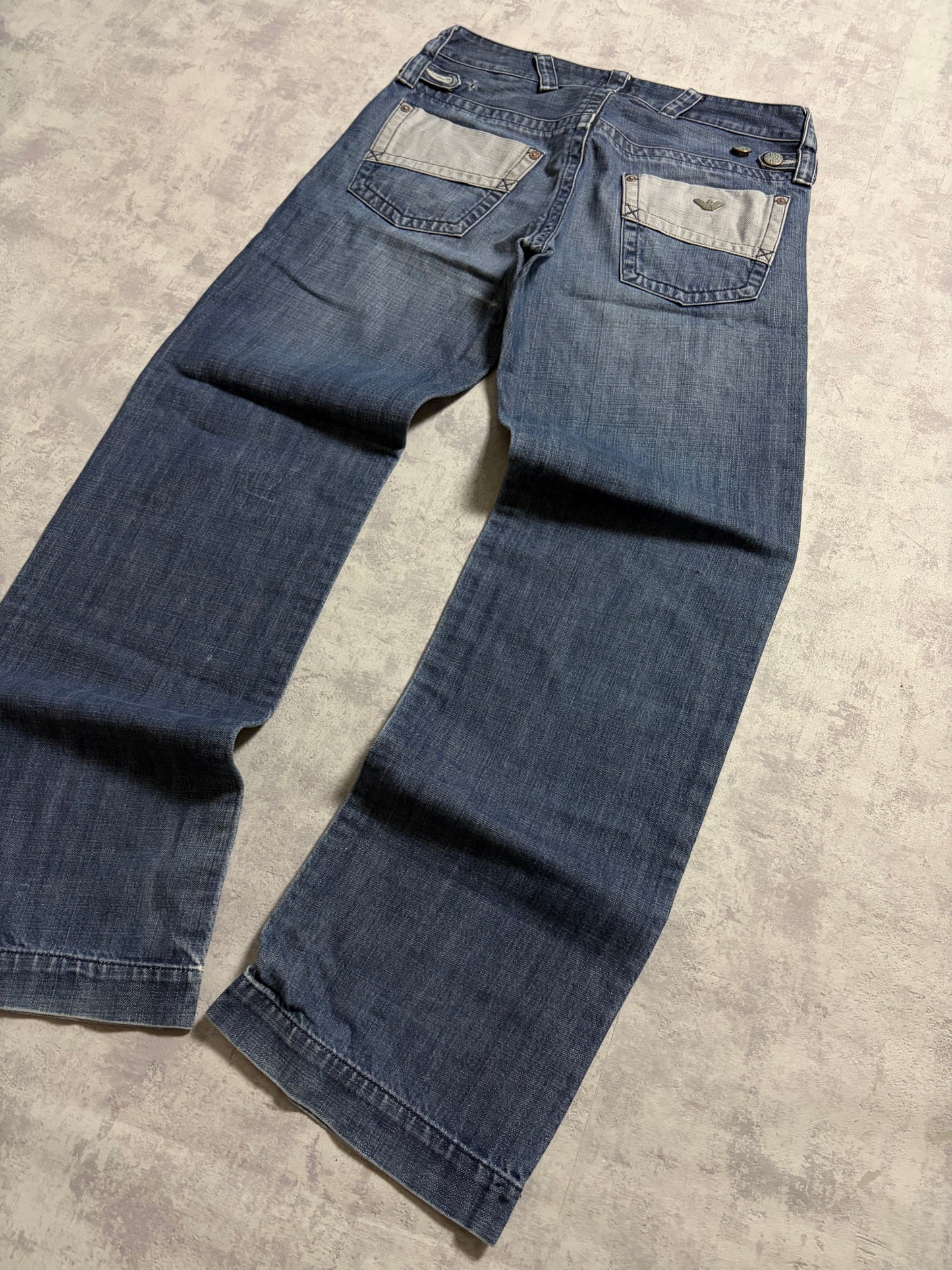 Vintage 2000s Armani Jeans Straight Fit Jeans (M)