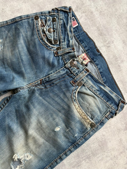 Vintage True Religion Flared/Bootcut Fit Denim Jeans (M)