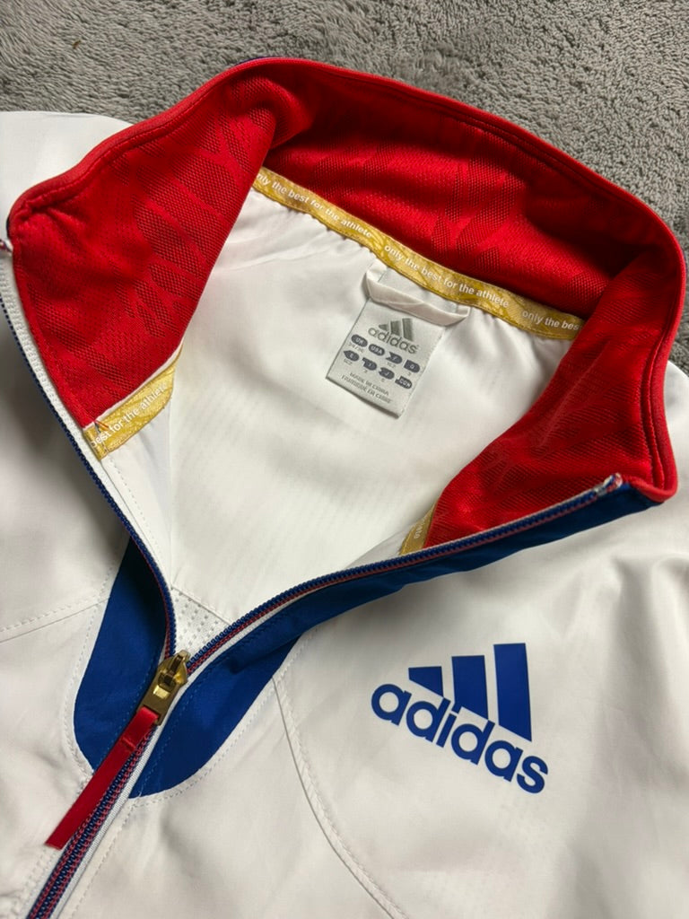 Vintage 2000s Adidas Trackjacket with Backprint France Edition (M)