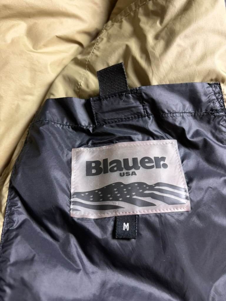 Blauer USA Down Puffer Jacket 2000s Grey Black (S)