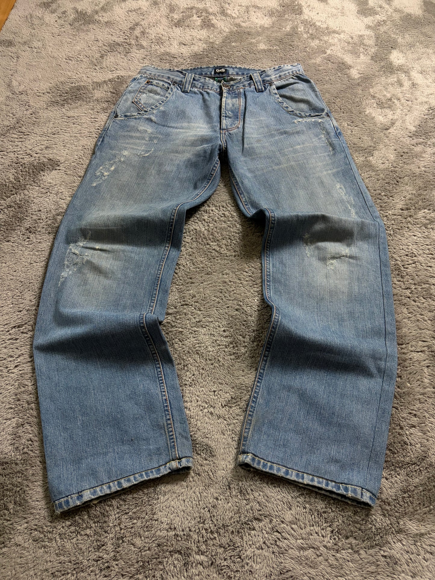 Vintage D&G Dolce & Gabbana Jeans Wide Leg Baggy Straight Fit Washed (M/L)