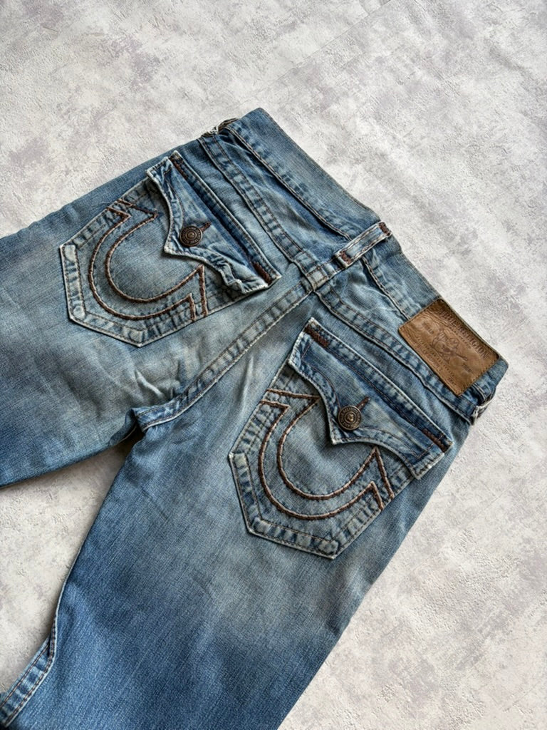 Vintage True Religion Flared/Bootcut Fit Denim Jeans (M)