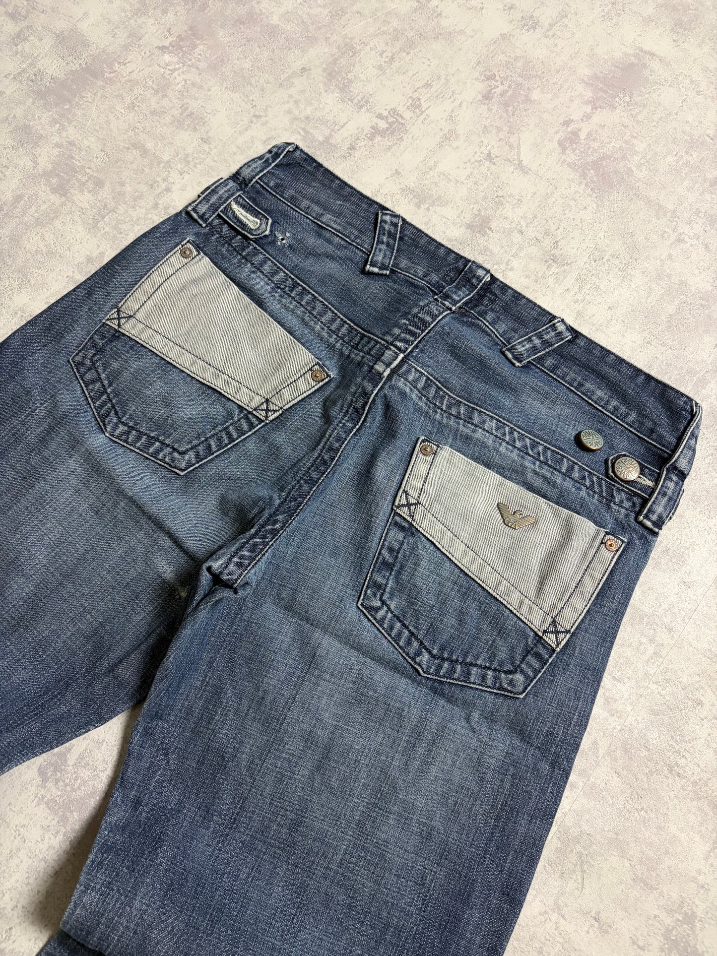 Vintage 2000s Armani Jeans Straight Fit Jeans (M)