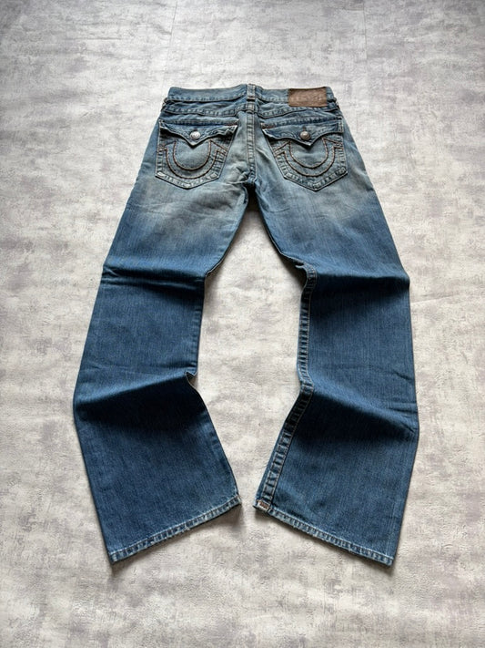 Vintage True Religion Flared/Bootcut Fit Denim Jeans (M)