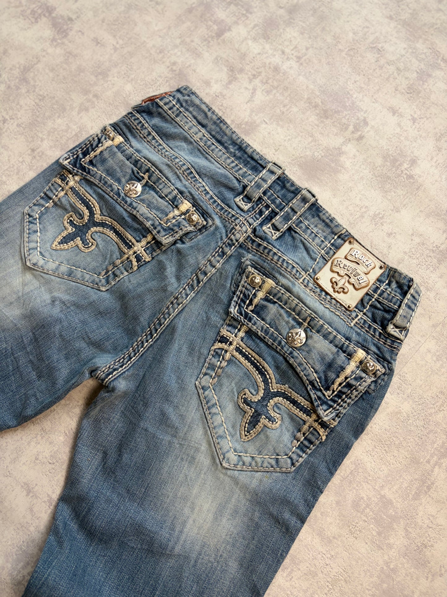Vintage Rock Revival Kenneth Straight Fit Jeans (M)
