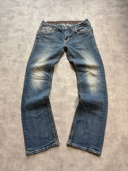 Vintage Rock Revival Kenneth Straight Fit Jeans (M)