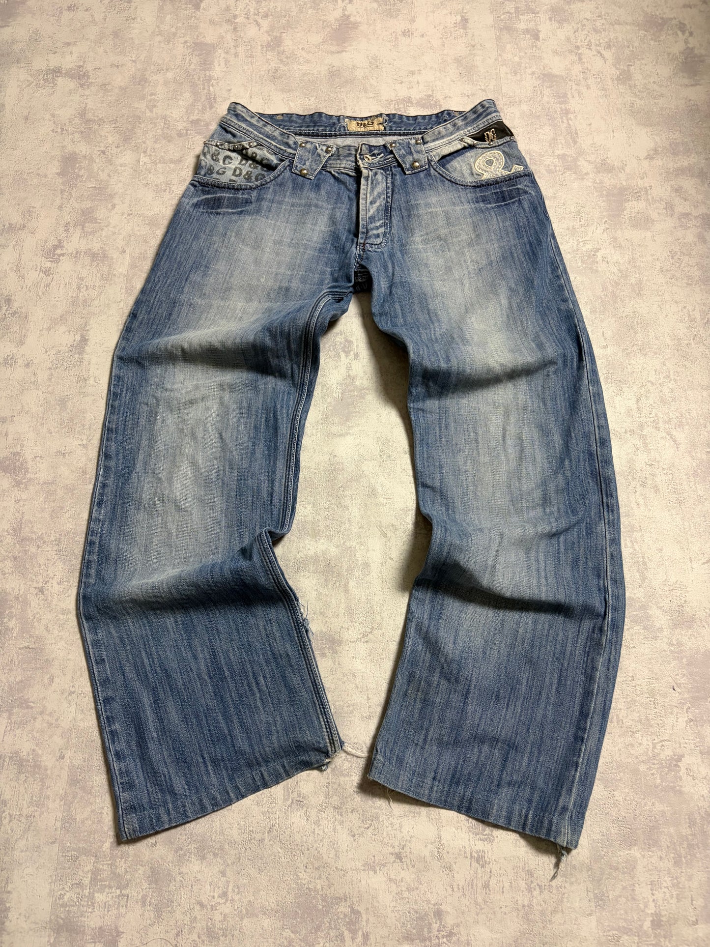 Vintage D&G Dolce & Gabbana Jeans Straight Fit Rare Details (M)