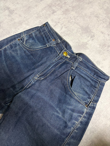 Vintage Evisu Straight Baggy Fit Jeans with Seagull Print (M)