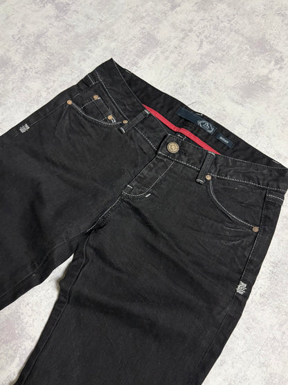 Vintage Evisu Straight Slim Fit Jeans with Print (S)