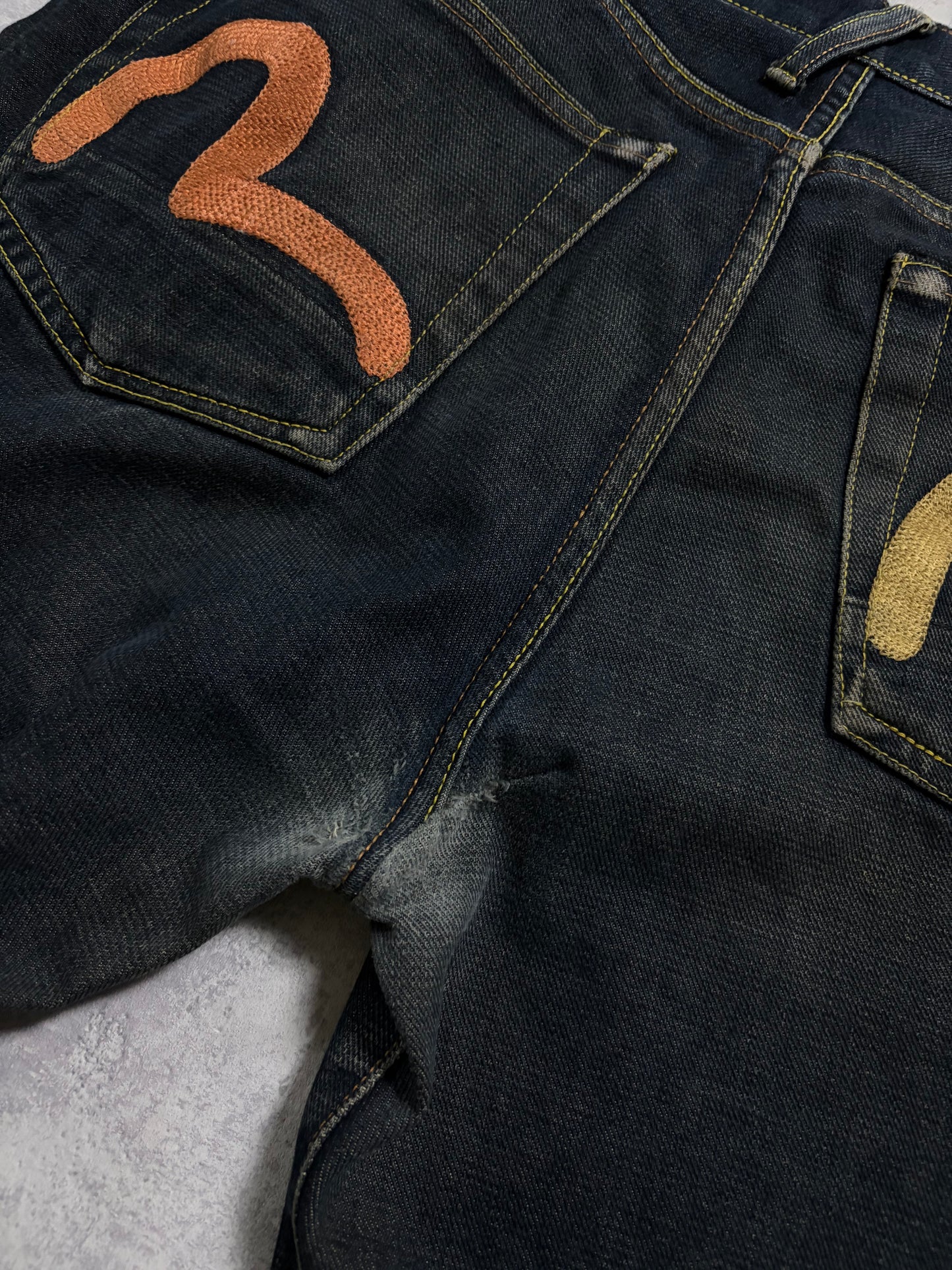 Vintage Evisu Straight Fit Seagull Backprint Jeans (M)