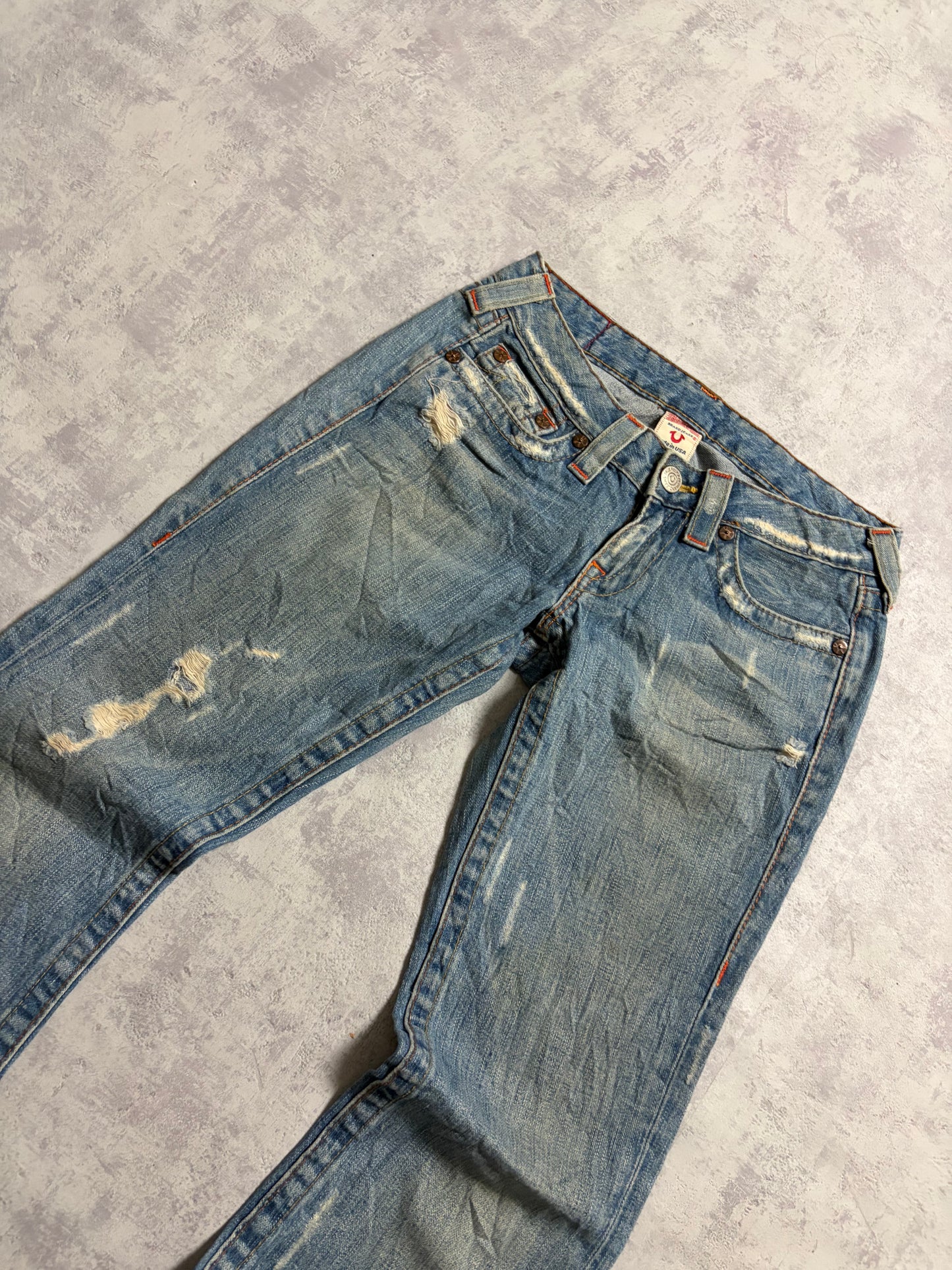 Vintage True Religion Straight Bootcut Denim Jeans (S/M)