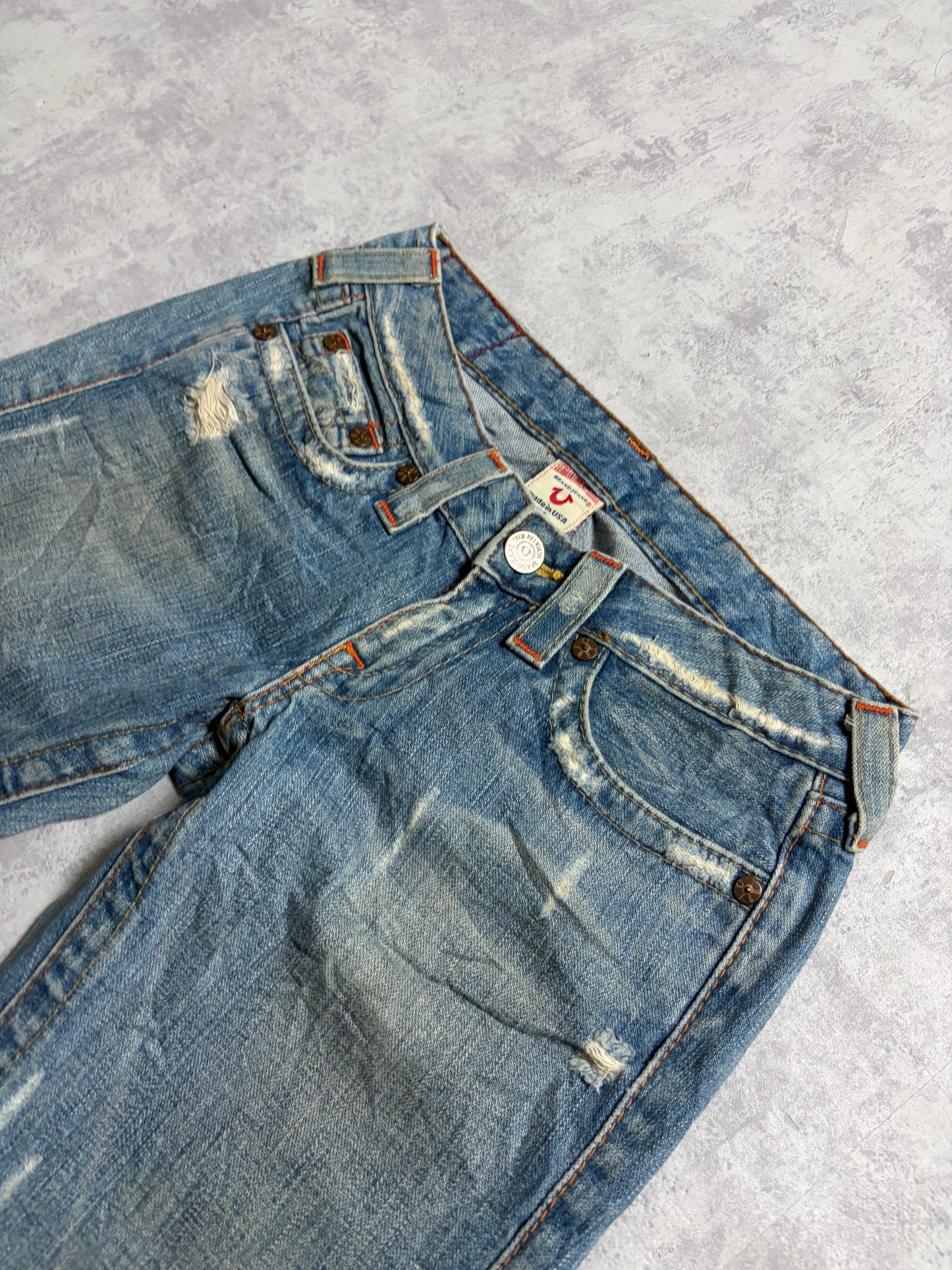 Vintage True Religion Straight Bootcut Denim Jeans (S/M)