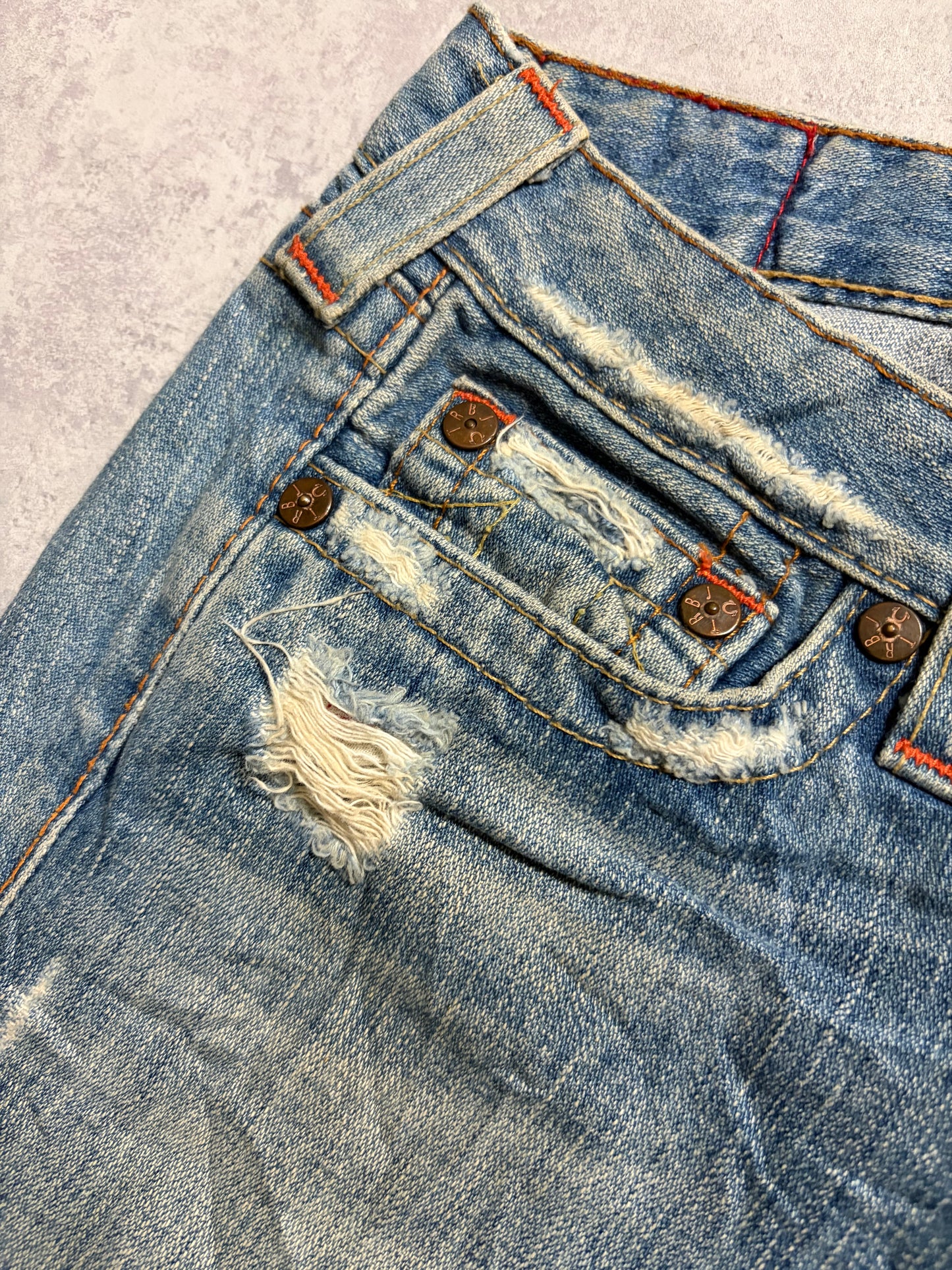 Vintage True Religion Straight Bootcut Denim Jeans (S/M)