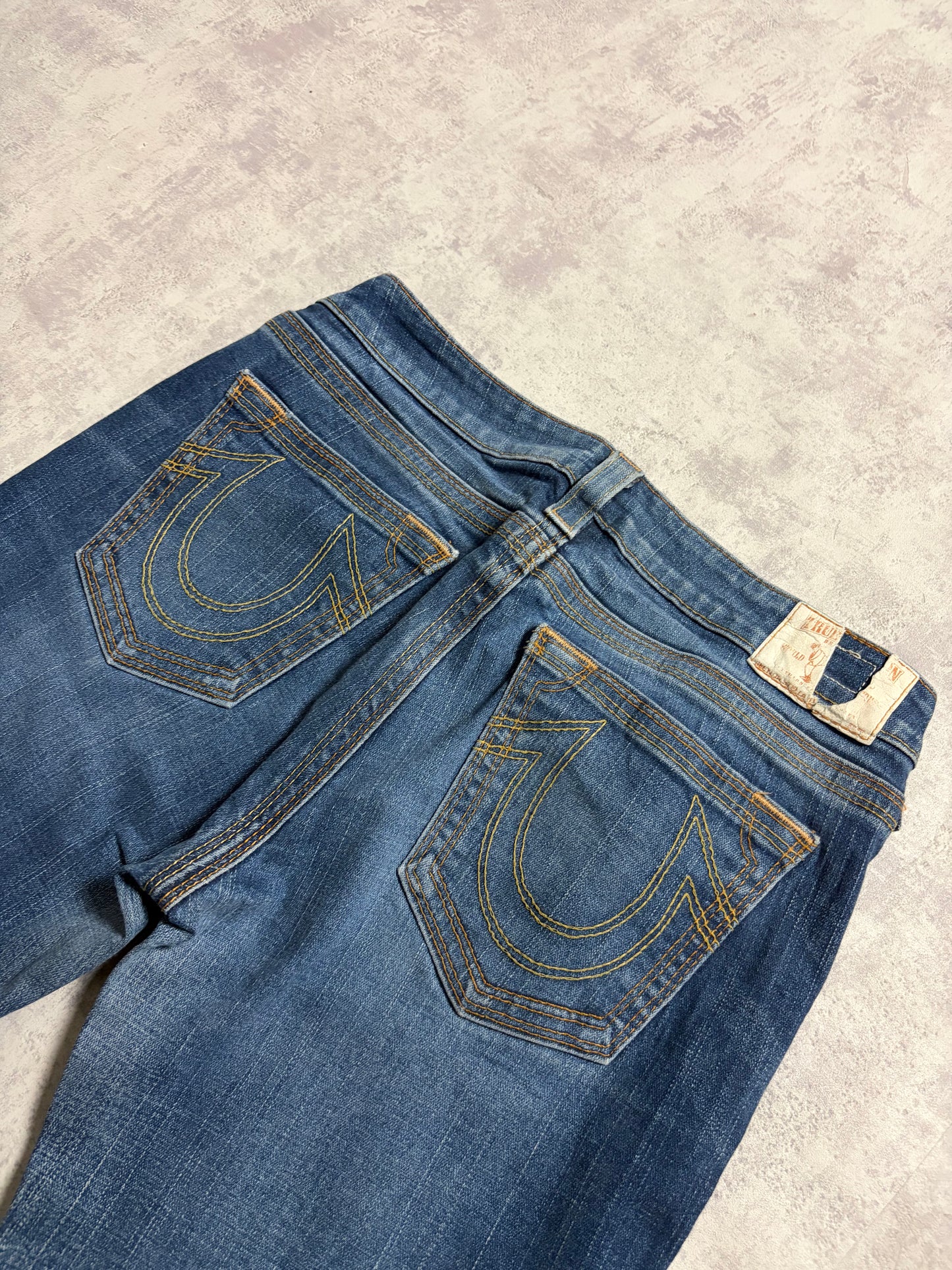 Vintage True Religion Straight Slim Fit Denim Jeans (S/M)