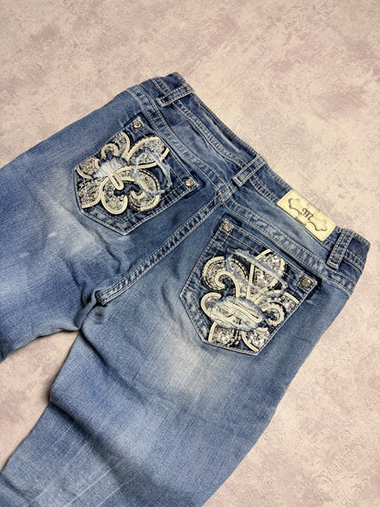 Miss Me Y2K Low Waist Bootcut Jeans (S)
