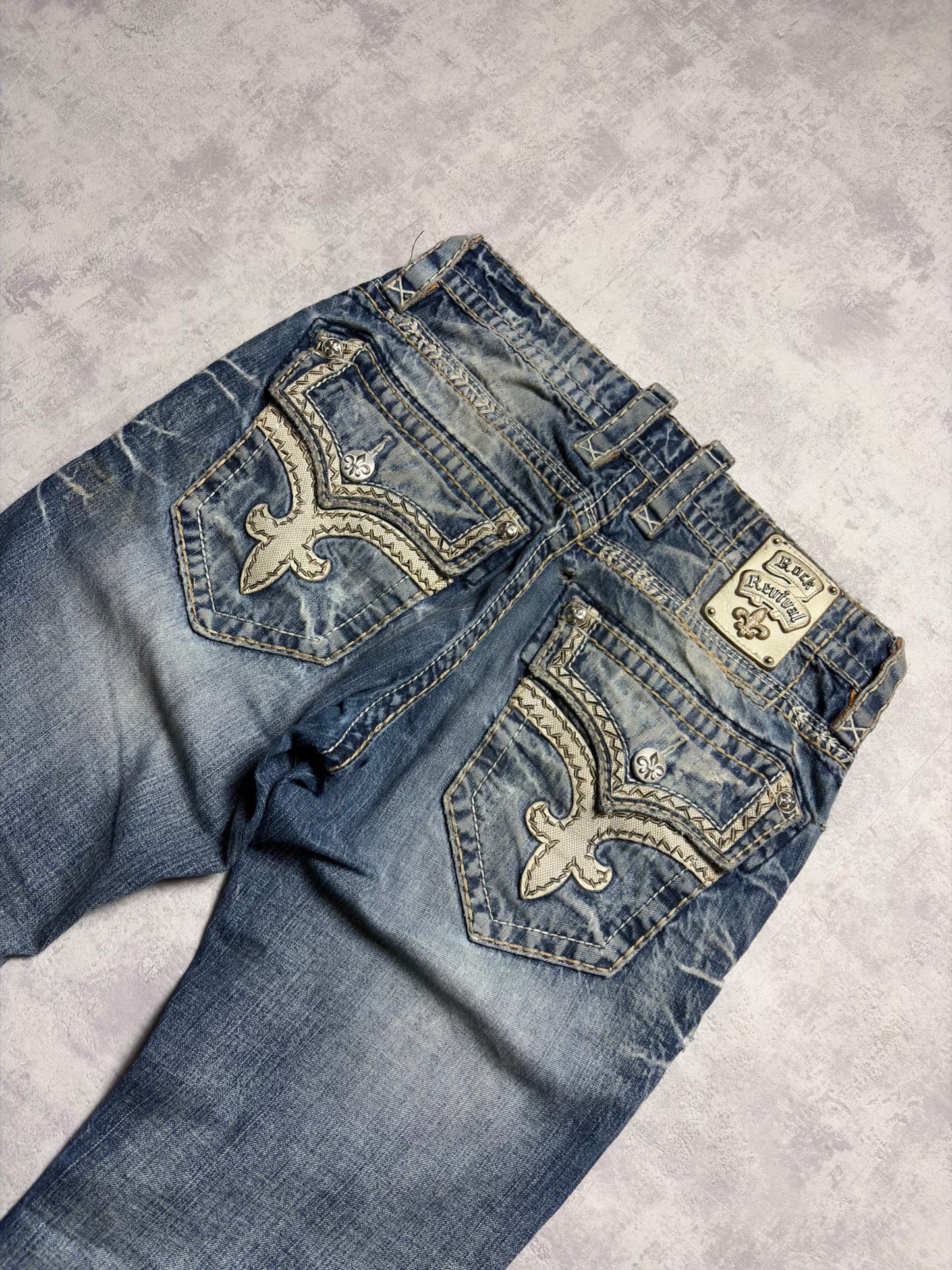 Vintage Rock Revival Leo Straight Fit Jeans (M)