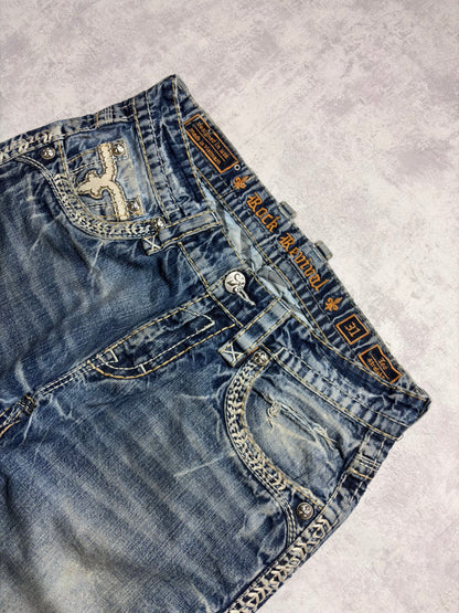Vintage Rock Revival Leo Straight Fit Jeans (M)