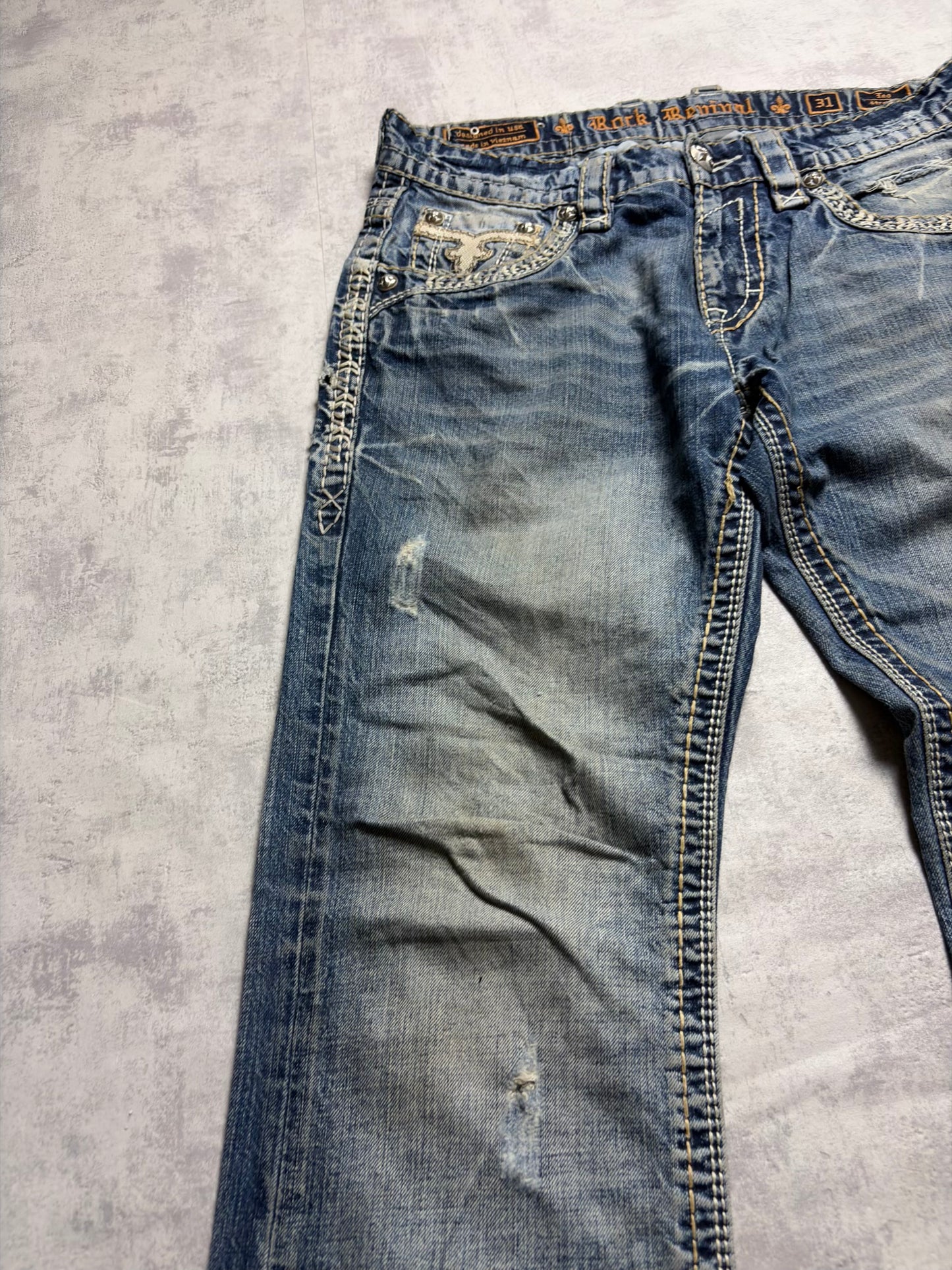 Vintage Rock Revival Leo Straight Fit Jeans (M)