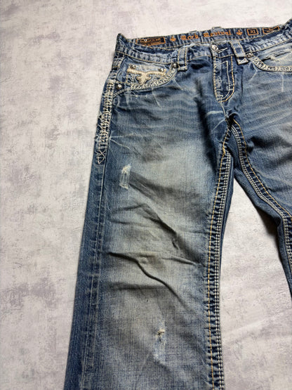 Vintage Rock Revival Leo Straight Fit Jeans (M)
