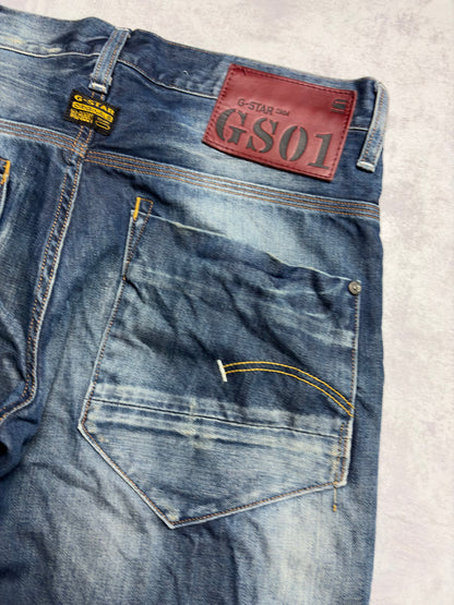 G-Star Straight Fit Darkblue Denim Jeans (S)