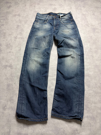 G-Star Straight Fit Darkblue Denim Jeans (S)