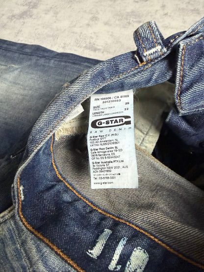 G-Star Straight Fit Darkblue Denim Jeans (S)