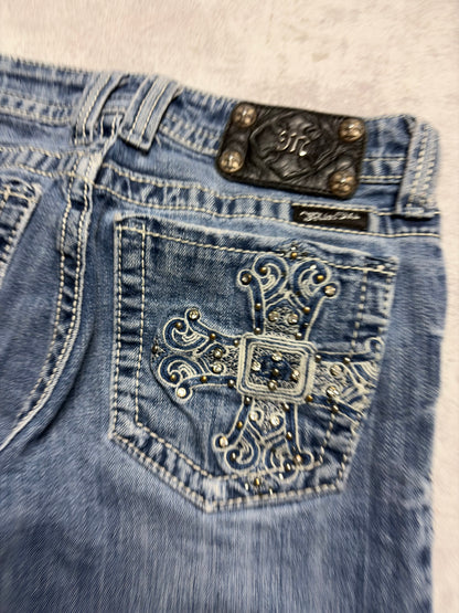 Miss Me Y2K Low Waist Bootcut Jeans (XS/S)