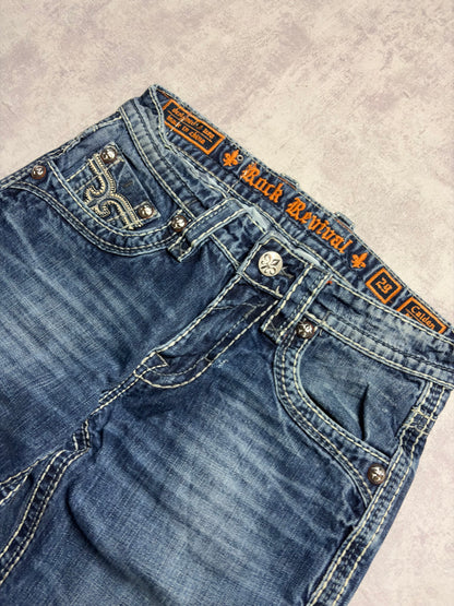 Vintage Rock Revival Calden Straight Fit Jeans (M)