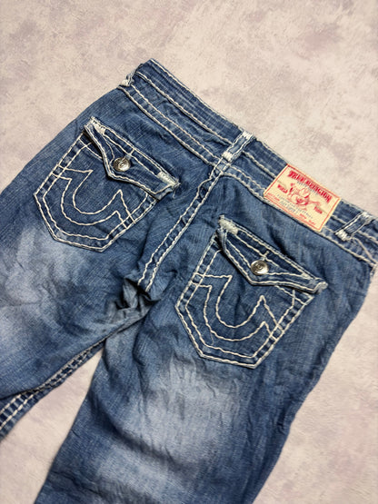 True Religion Joey Super T Straight Bootcut Denim Jeans (M)