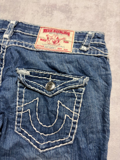 True Religion Joey Super T Straight Bootcut Denim Jeans (M)