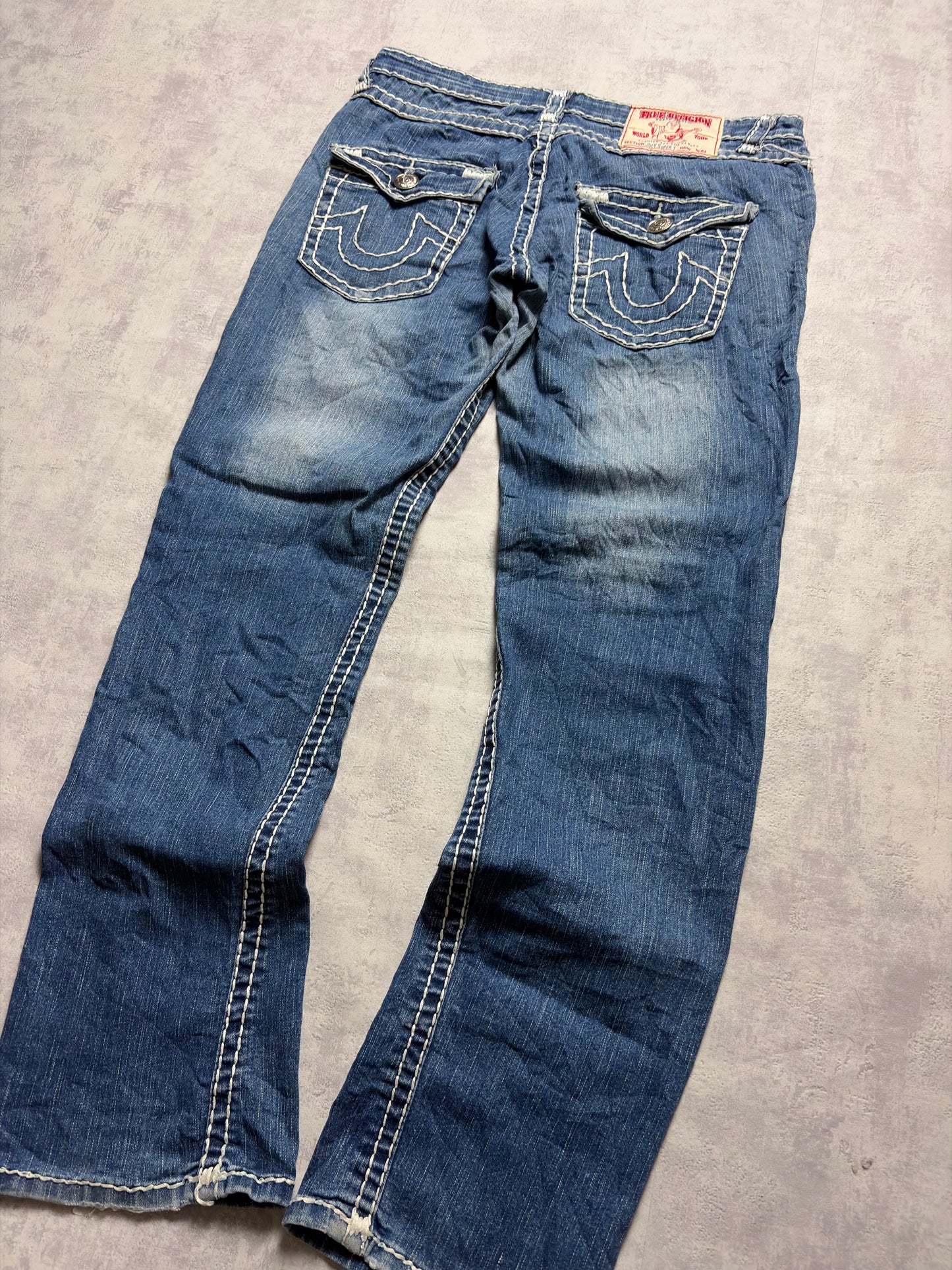 True Religion Joey Super T Straight Bootcut Denim Jeans (M)