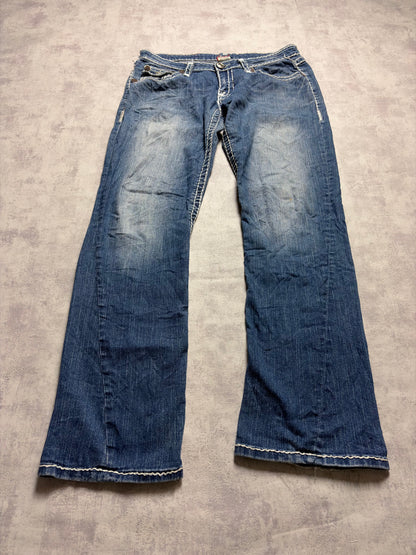 True Religion Joey Super T Straight Bootcut Denim Jeans (M)
