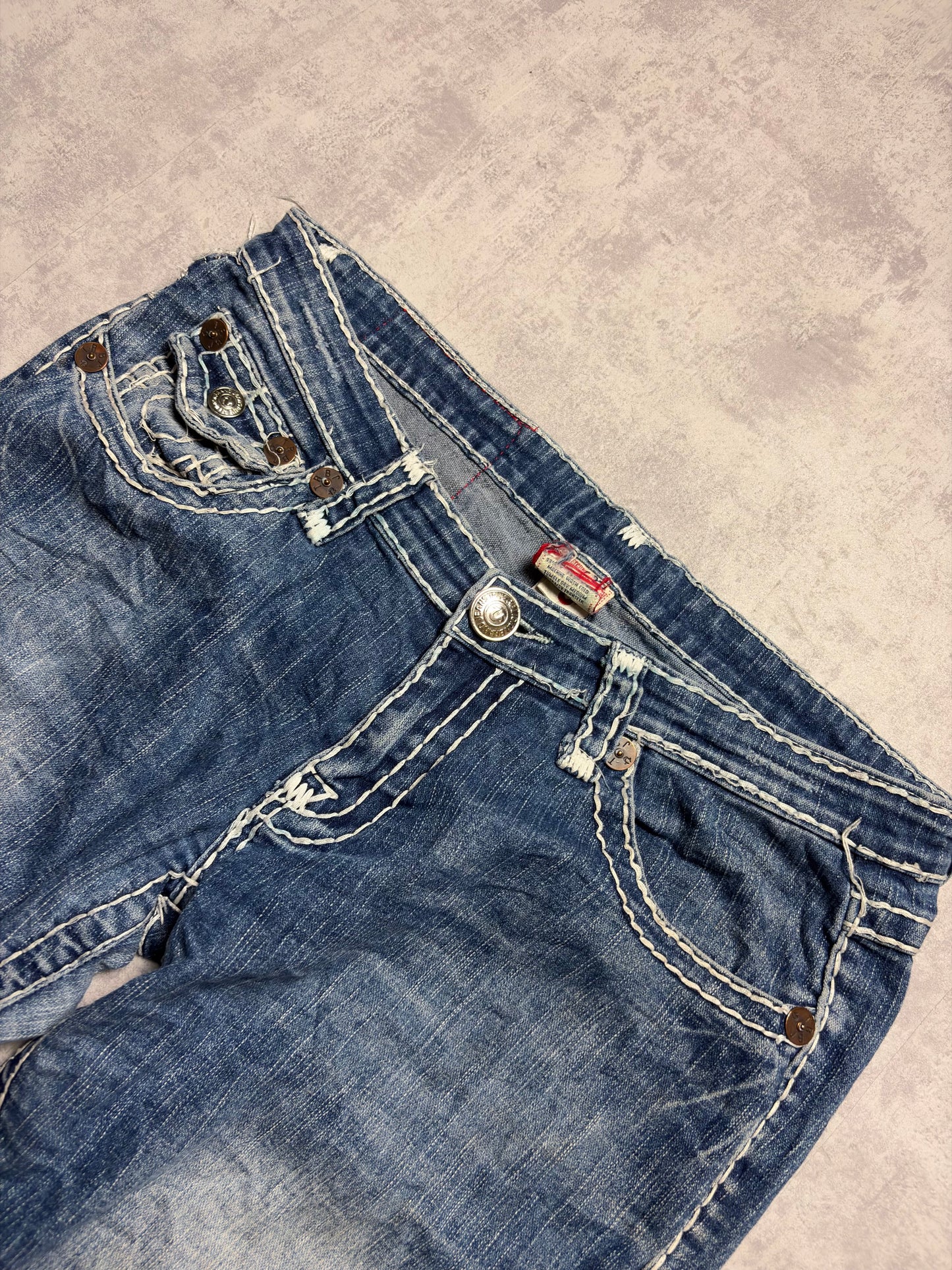 True Religion Joey Super T Straight Bootcut Denim Jeans (M)