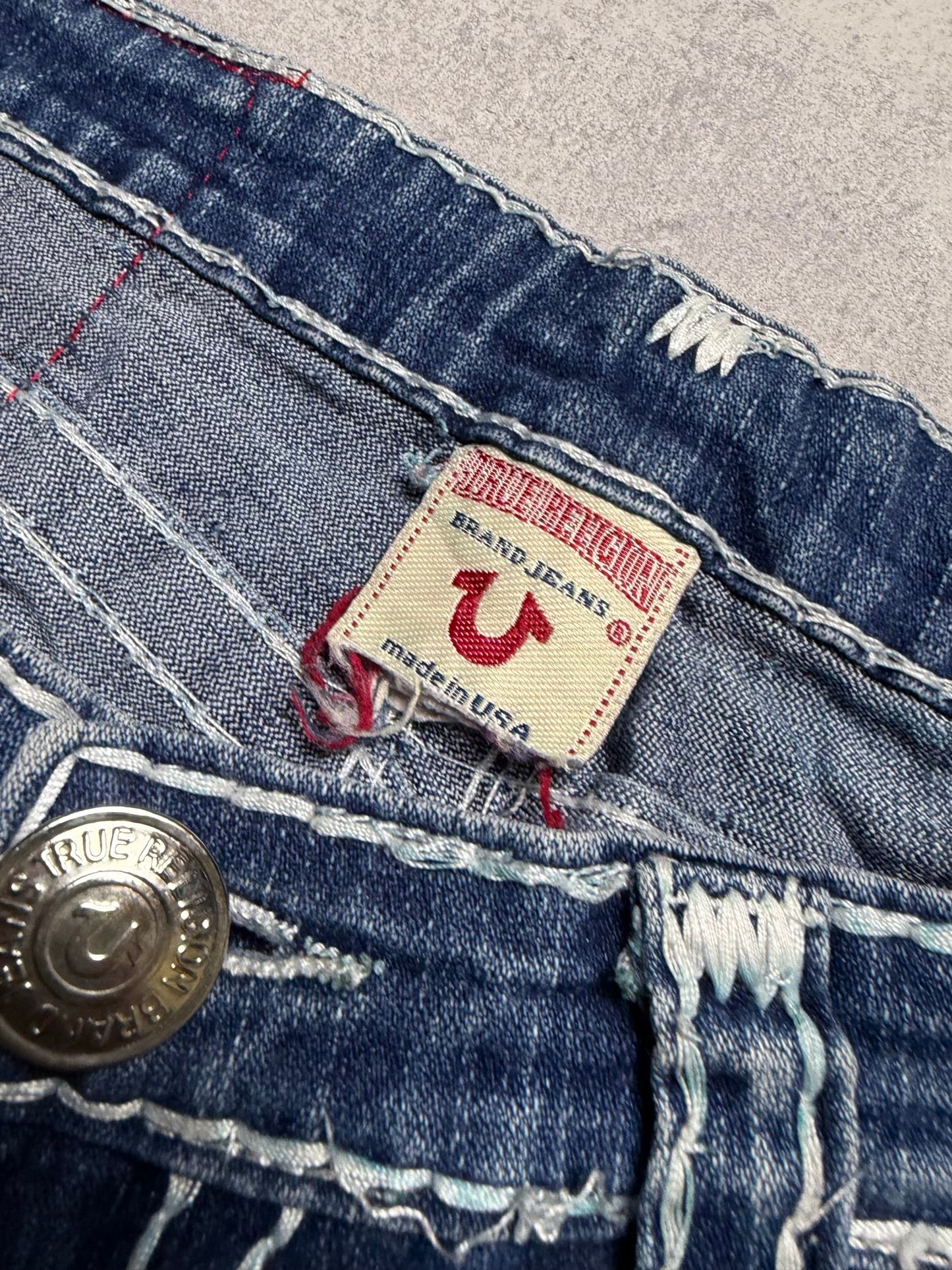 True Religion Joey Super T Straight Bootcut Denim Jeans (M)