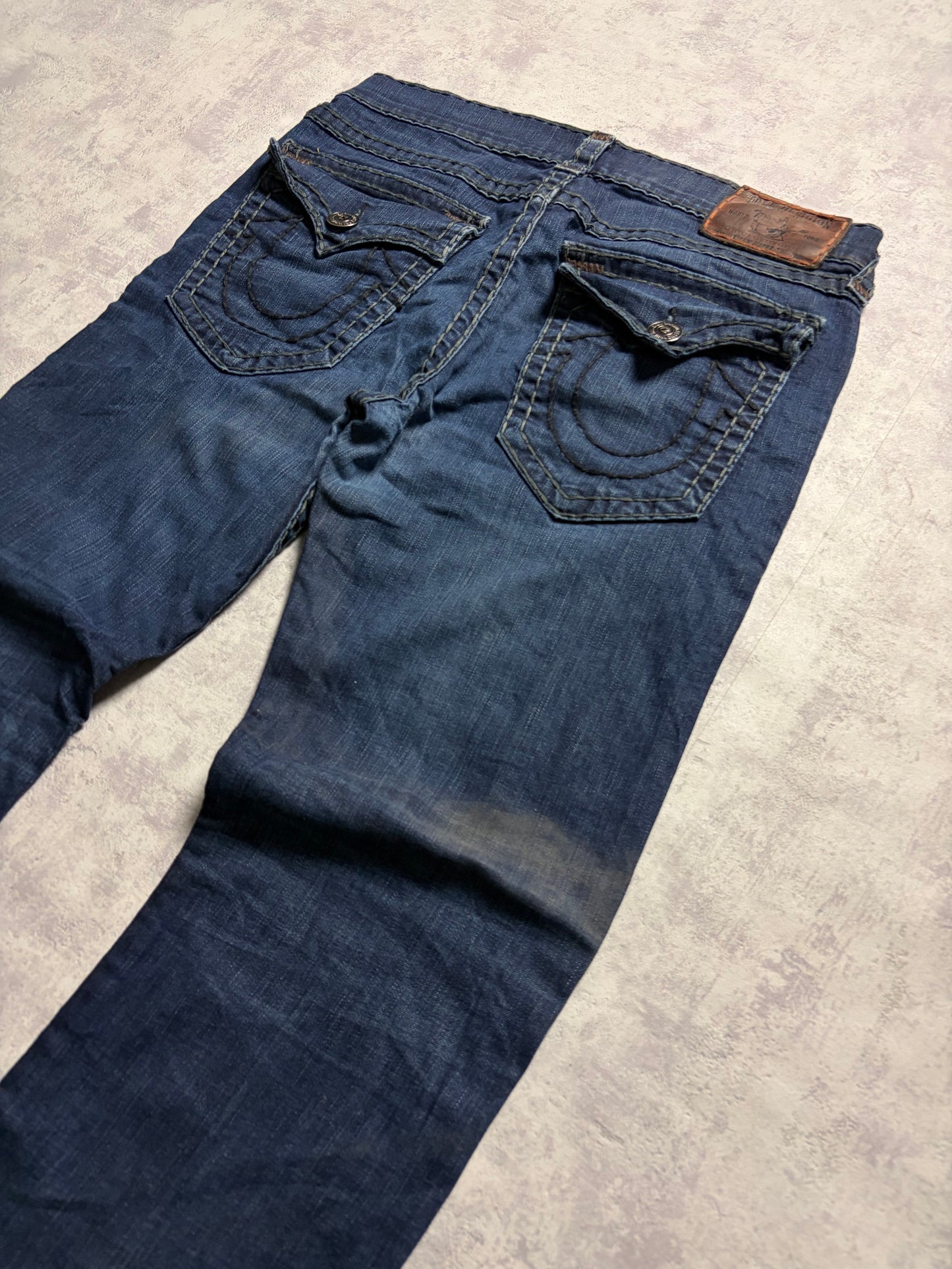 True Religion Ricky Super T Straight Bootcut Denim Jeans (L)