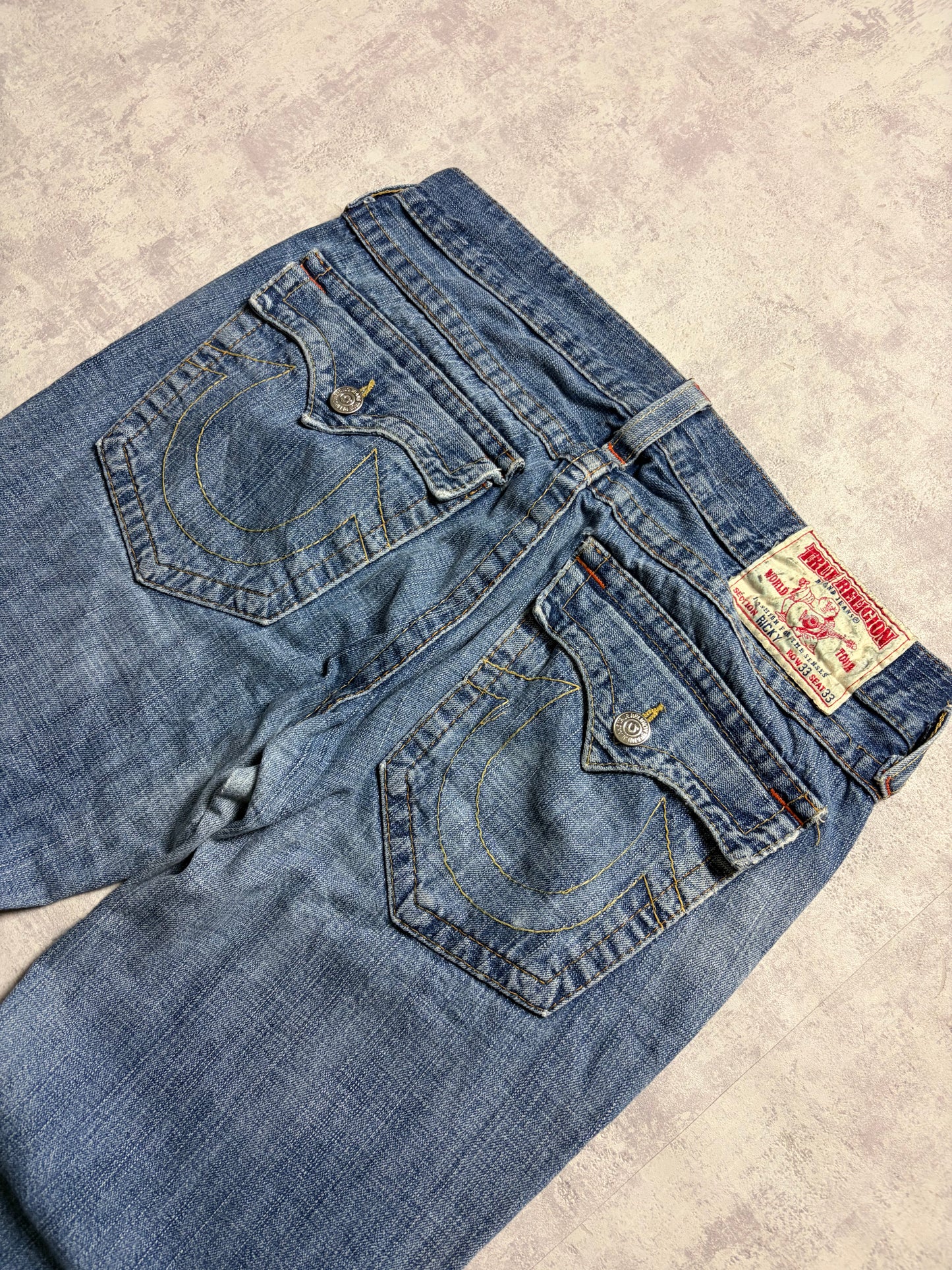 True Religion Ricky Straight Bootcut Denim Jeans (M)