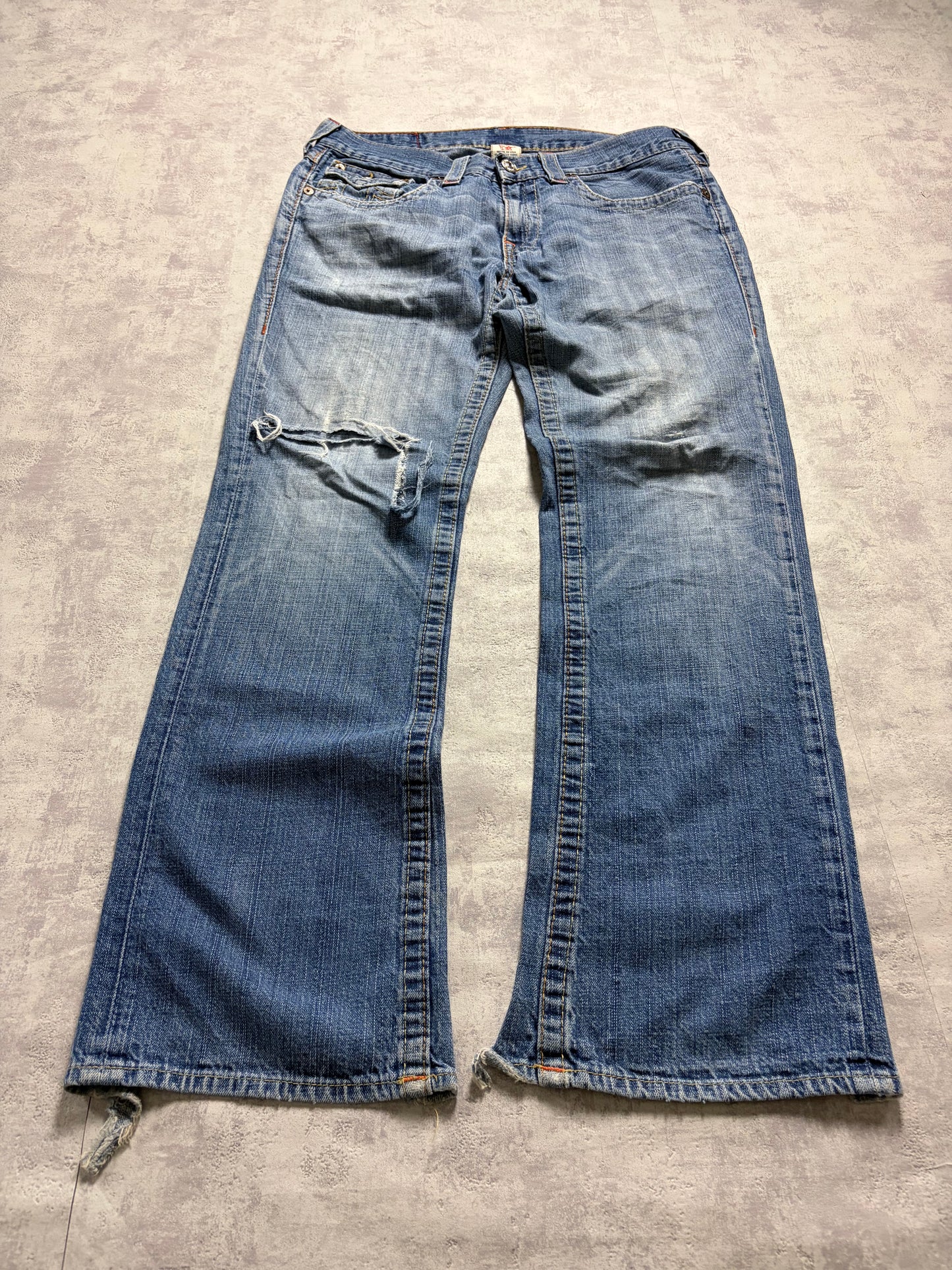 True Religion Ricky Straight Bootcut Denim Jeans (M)