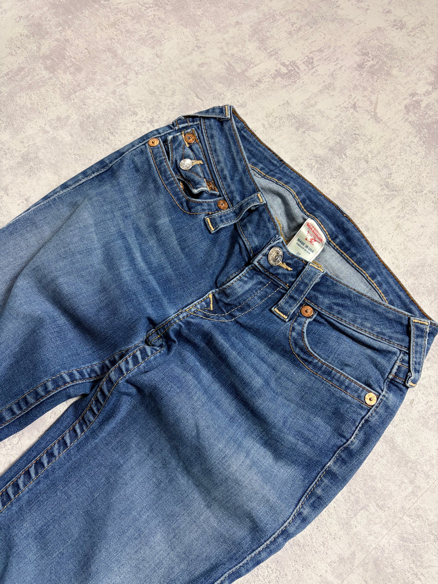 True Religion Straight Bootcut Denim Jeans (S)