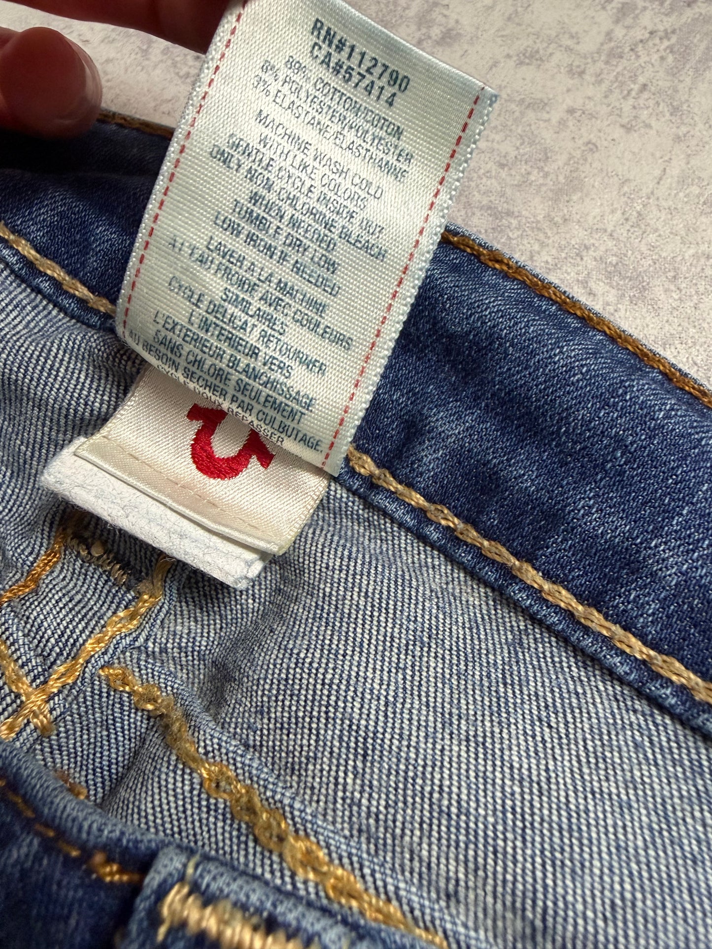 True Religion Straight Bootcut Denim Jeans (S)