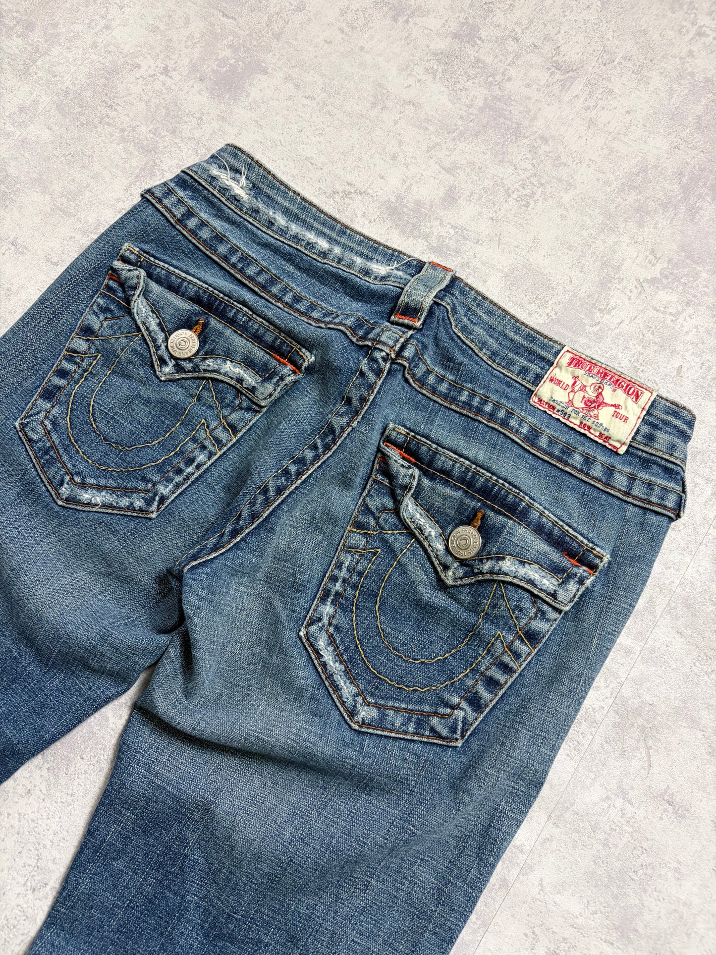 True Religion Straight Bootcut Denim Jeans (S)