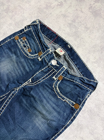True Religion Straight Ripped Denim Jeans (M)