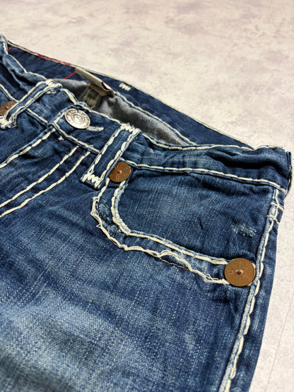 True Religion Straight Ripped Denim Jeans (M)