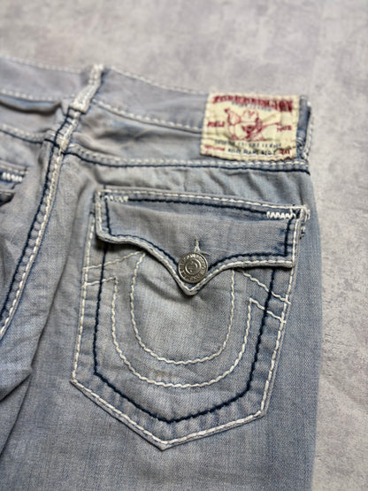 True Religion Billy Giant Big T Straight Bootcut Denim Jeans (S)