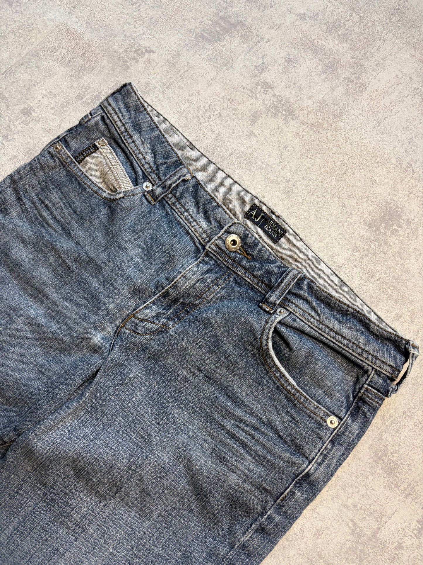 Vintage 2000s Armani Jeans Straight Fit Jeans  (S)