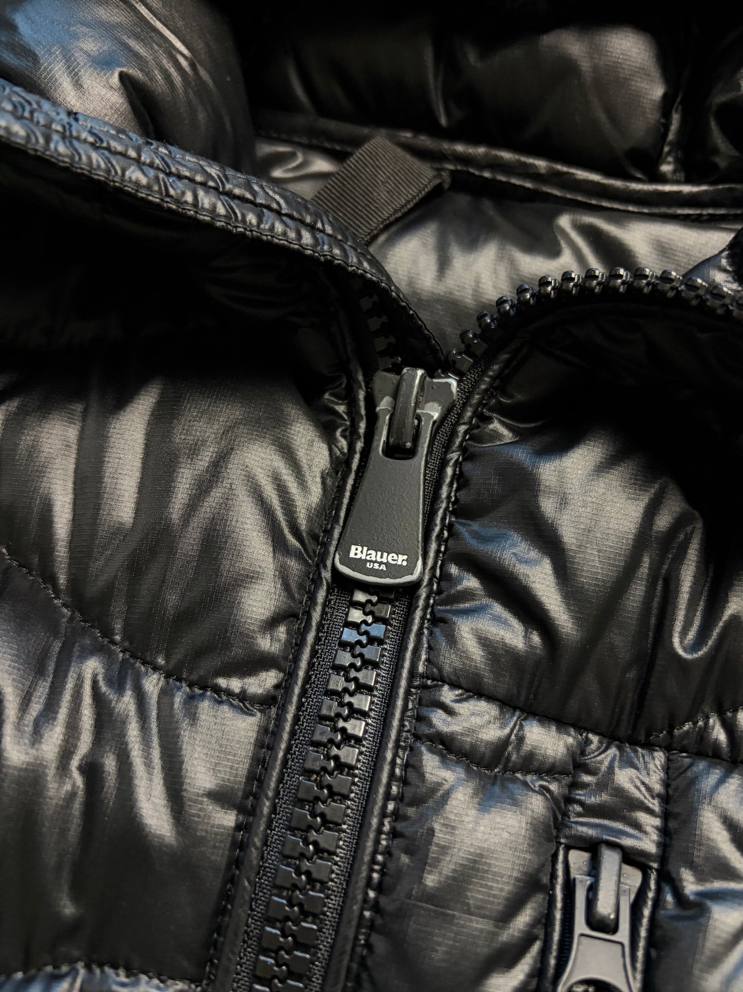 Blauer USA Puffer Jacket Shiny Black (S)
